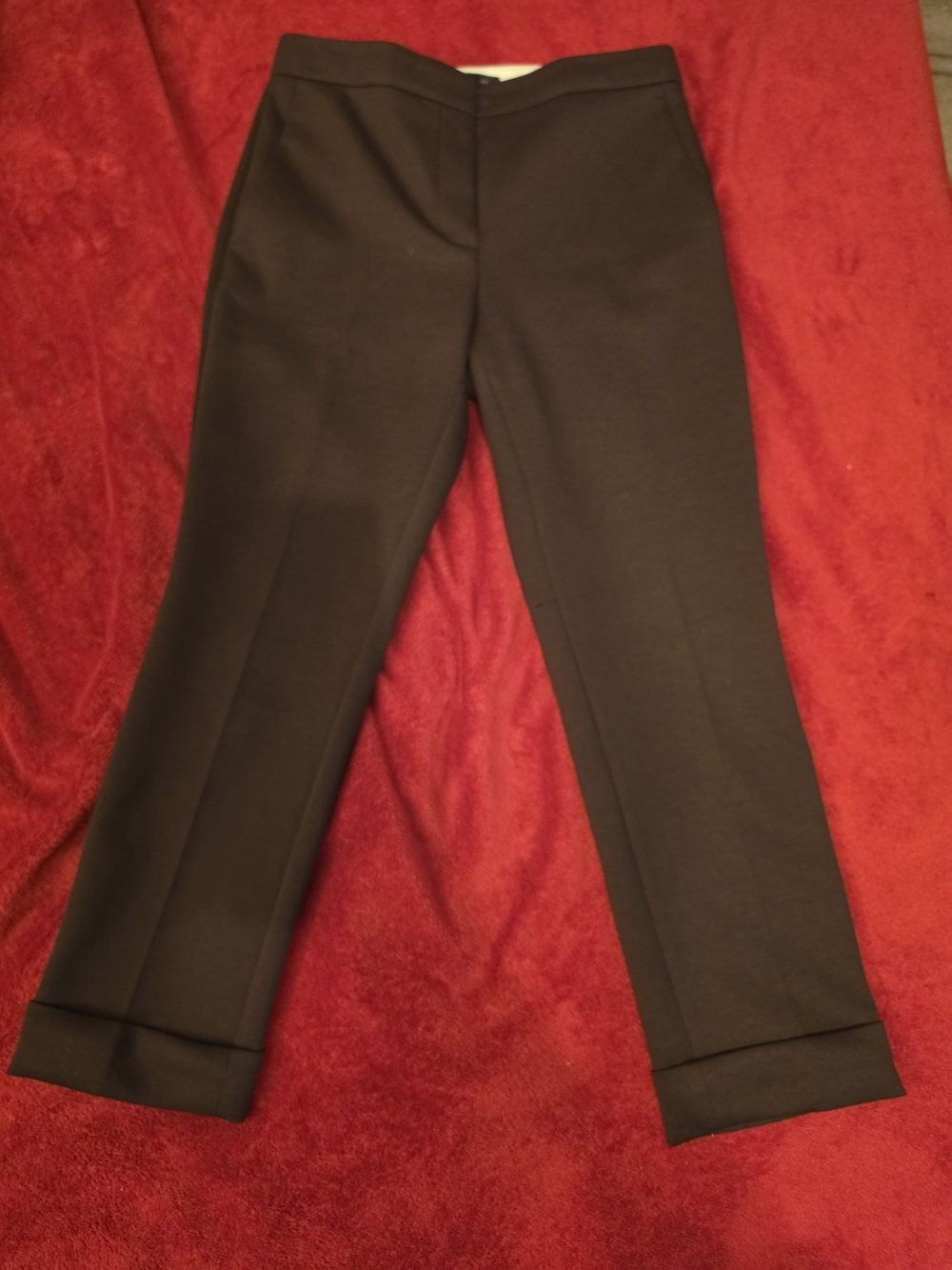 Ann Taylor Brown Cuffed Trouser Pants Size 6 Dress Pants Work Wear